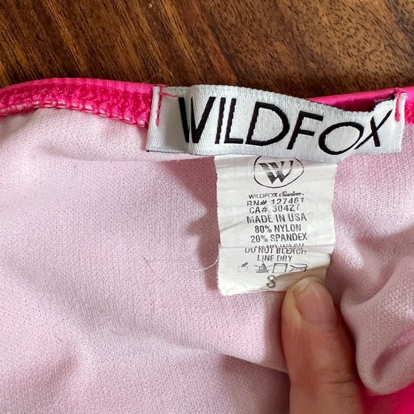 WILDFOX SWIM Neon Pink Bikini Briefs Small - Picture 6 of 6